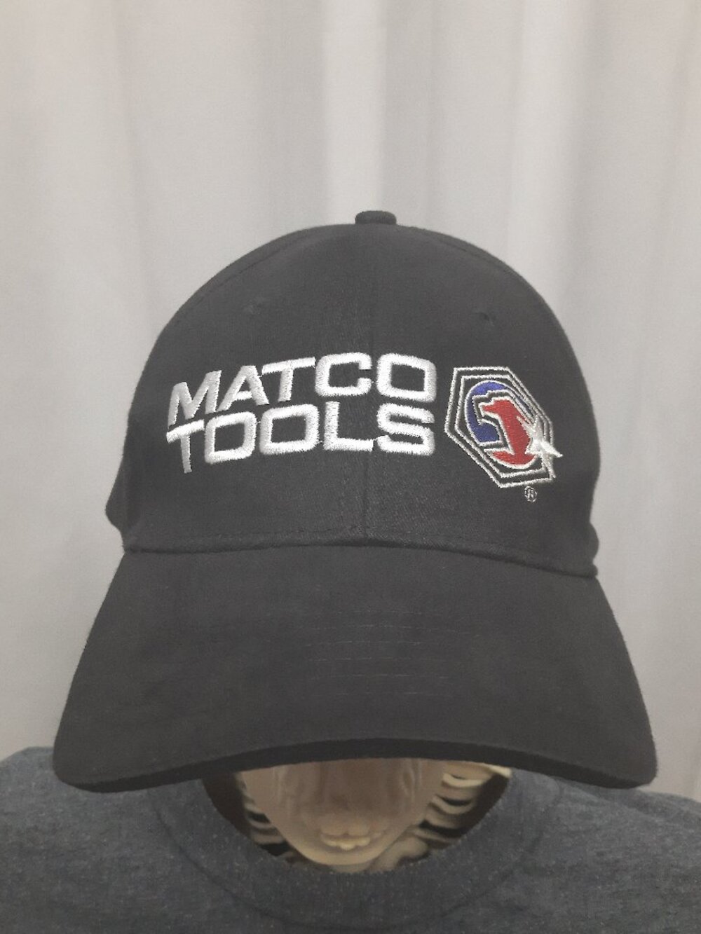 Matco Tools Adjustable Hat Black - "Win! With Matco Tools" Racing Logo Cap - EUC